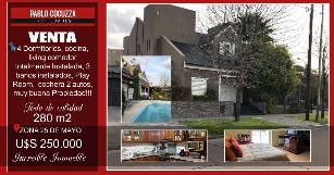 En zona resid. de Merlo Sur chalet de 250 m² en venta.