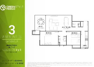 Departamento de 62 m² en alquiler oportunidad en Merlo Sur.